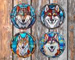 Husky Glas in Lood onderzetters met houder, Nieuw, Glas of Kopje, Verzenden