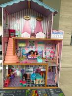 Leuk poppenhuis met accessoires en poppen, Ophalen, Gebruikt, Poppenhuis