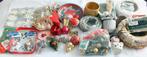 Kerstspullen om kerststukjes te maken+schalen+lichtjes+oase, Diversen, Kerst, Ophalen of Verzenden, Gebruikt