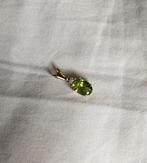 Vintage hanger peridot diamant 9 karaat goud, Verzenden, Zo goed als nieuw, Zilver