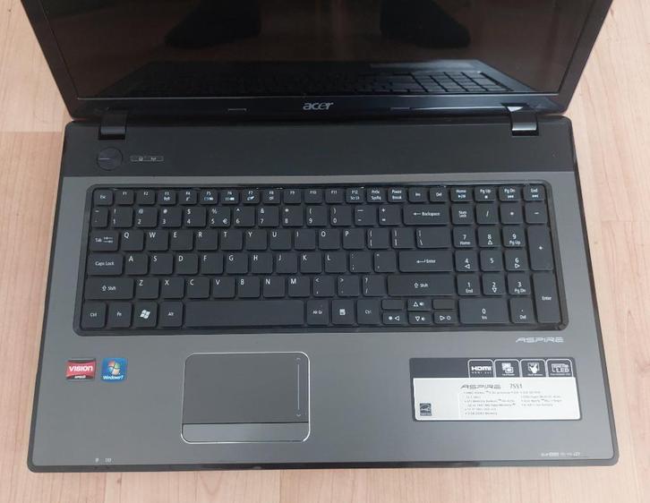 Acer Aspire 7551, Computers en Software, Windows Laptops, Gebruikt, 17 inch of meer, SSD, 2 tot 3 Ghz, 8 GB, Ophalen of Verzenden
