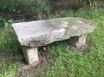 Rustiek Bentheimer zandsteen tuinbank., Tuin en Terras, Bloembakken en Plantenbakken, Ophalen, Steen, Minder dan 30 cm, Rond