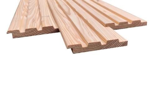 Douglas hout Triple Rhombus Design Profiel 21x140mm €3,39/m1, Doe-het-zelf en Verbouw, Hout en Planken, Nieuw, Plank, Overige houtsoorten
