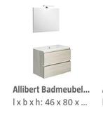 Allibert spiegel voor bv badkamer ( nieuw in cellofaan), Huis en Inrichting, Badkamer | Badkamermeubels, Ophalen, Overige typen