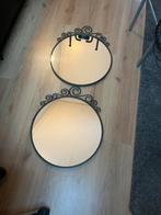 2   Speigel  Enke 50x 60 cm, Ophalen, Rond, Zo goed als nieuw, Minder dan 100 cm