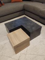 Blok salontafel, Ophalen, 100 tot 150 cm, Eikenhout, 50 tot 100 cm