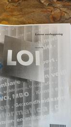 LOI Cursus externe verslaggeving, Boeken, Studieboeken en Cursussen, Zo goed als nieuw, Alpha, LOI, HBO