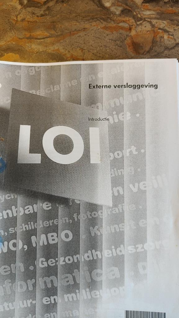 LOI Cursus externe verslaggeving, Boeken, Studieboeken en Cursussen, Zo goed als nieuw, HBO, Alpha, Ophalen of Verzenden