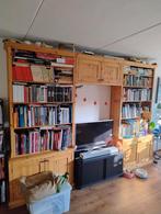 Grote boekenkast met drie kasten in een geheel, Ophalen of Verzenden, Gebruikt