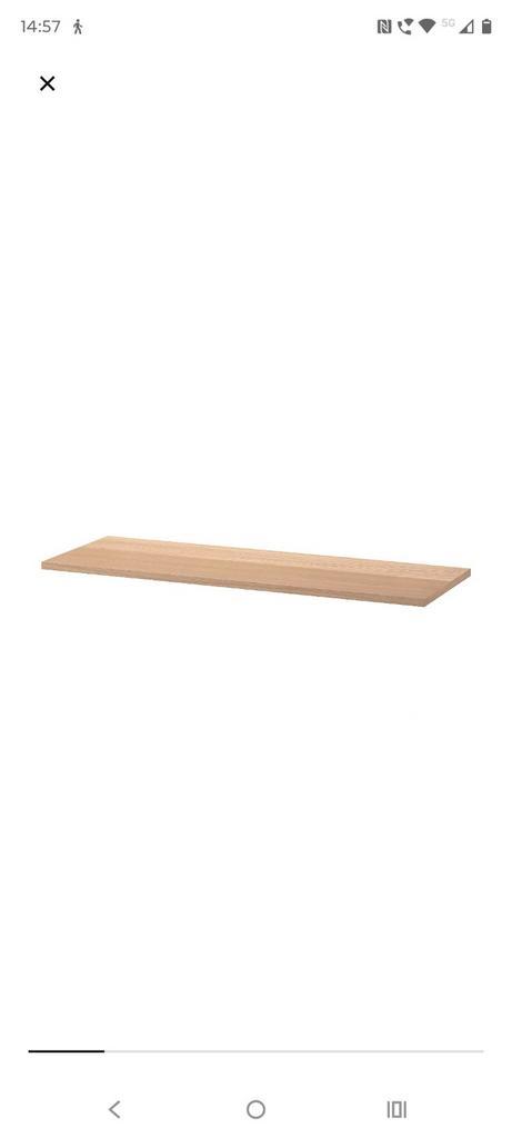 4x Ikea Besta Bovenblad Eikenfineer 120x42 cm, Huis en Inrichting, Kasten | Wandmeubels, Zo goed als nieuw, Minder dan 100 cm