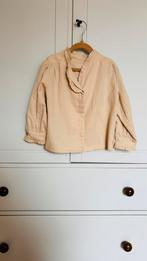 Donsje Amsterdam blouse ruches nude beige powder maat 5 jaar, Verzenden, Zo goed als nieuw, Meisje, Overhemd of Blouse