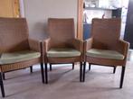 6 stuks Loom stoelen, Vijf, Zes of meer stoelen, Gebruikt, Bruin, Ophalen