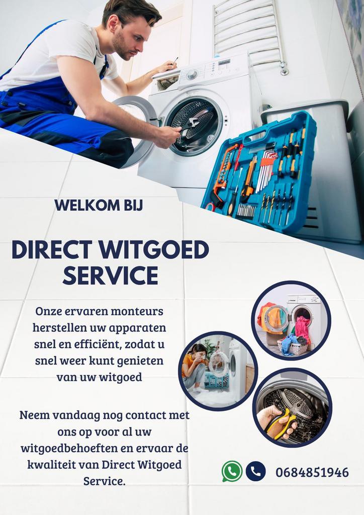 Witgoed monteur, Diensten en Vakmensen, Reparatie en Onderhoud | Witgoed en Apparatuur, 24-uursservice, Garantie, Komt aan huis