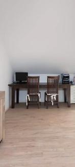 Mooie eettafel met 6 stoelen, Huis en Inrichting, Tafels | Eettafels, 200 cm of meer, 50 tot 100 cm, Rechthoekig, Eikenhout
