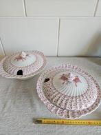 2 schalen met deksel Johnson Bros, Antiek en Kunst, Antiek | Servies los, Ophalen of Verzenden