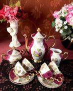 Oud mokka servies / theeservies set porselein barok dresden, Antiek en Kunst, Verzenden