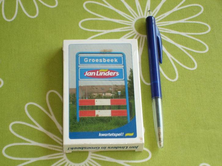 Jan Linders in Groesbeek kwartet, Verzamelen, Speelkaarten, Jokers en Kwartetten, Zo goed als nieuw, Kwartet(ten), Ophalen of Verzenden