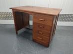 Vintage eiken houten bureautje klein bureau, Gebruikt, Ophalen, Bureau