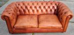 Chesterfield bank cognac kleur + GRATIS BEZORGING, Gebruikt, 150 tot 200 cm, Tweepersoons, Ophalen of Verzenden
