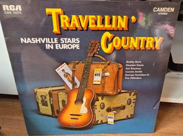 LP Travellin' Country - Nashville Stars In Europe beschikbaar voor biedingen