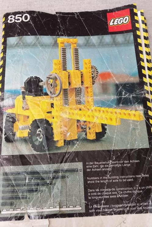 lego 850-1 (a) lego techniek expert-builder vorkheftruck, Kinderen en Baby's, Speelgoed | Duplo en Lego, Gebruikt, Lego, Complete set