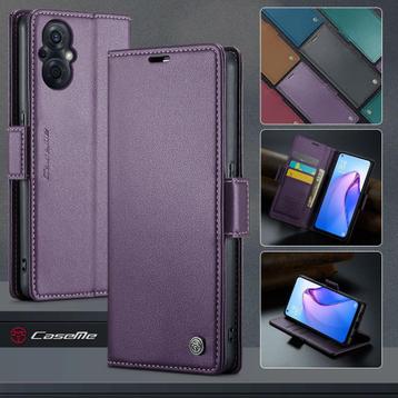 CaseMe Luxe Wallet Case voor OPPO Reno8 Lite 5G _ Paars beschikbaar voor biedingen