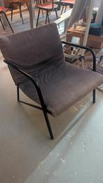 Loungestoel, gratis op te halen, Huis en Inrichting, Stoelen, Ophalen, Gebruikt, Zwart, Metaal