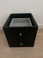Inzet 2 lades zwart voor IKEA Kallax, evt voor nachtkastje, Huis en Inrichting, Ophalen, Zo goed als nieuw, 25 tot 50 cm, Minder dan 50 cm