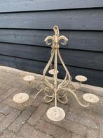 Een brocante kaarsen kroonluchter, Antiek en Kunst, Ophalen of Verzenden