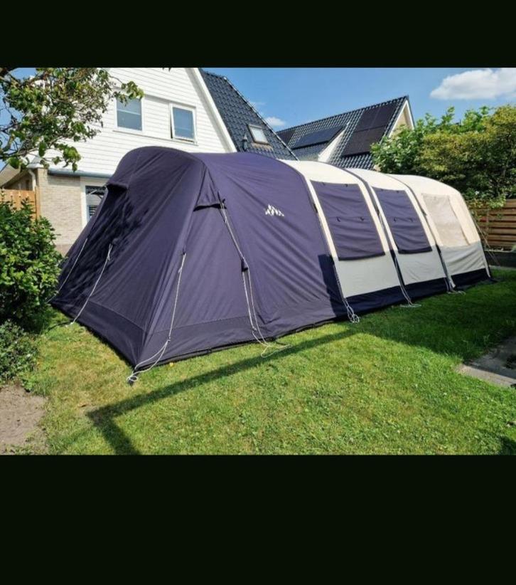 Nieuw model Obelink Miami easy air 6 met bagagewagen, Caravans en Kamperen, Tenten, tot en met 6, Zo goed als nieuw, Ophalen