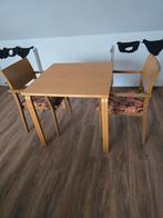 Eettafel met 2 stoelen - Verhuizing Vinkeveen, Huis en Inrichting, Ophalen, Gebruikt, 50 tot 100 cm, Vierkant