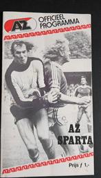 A.Z - Sparta 1979/1980, Verzamelen, Sportartikelen en Voetbal, Ophalen of Verzenden, Zo goed als nieuw, AZ, Boek of Tijdschrift