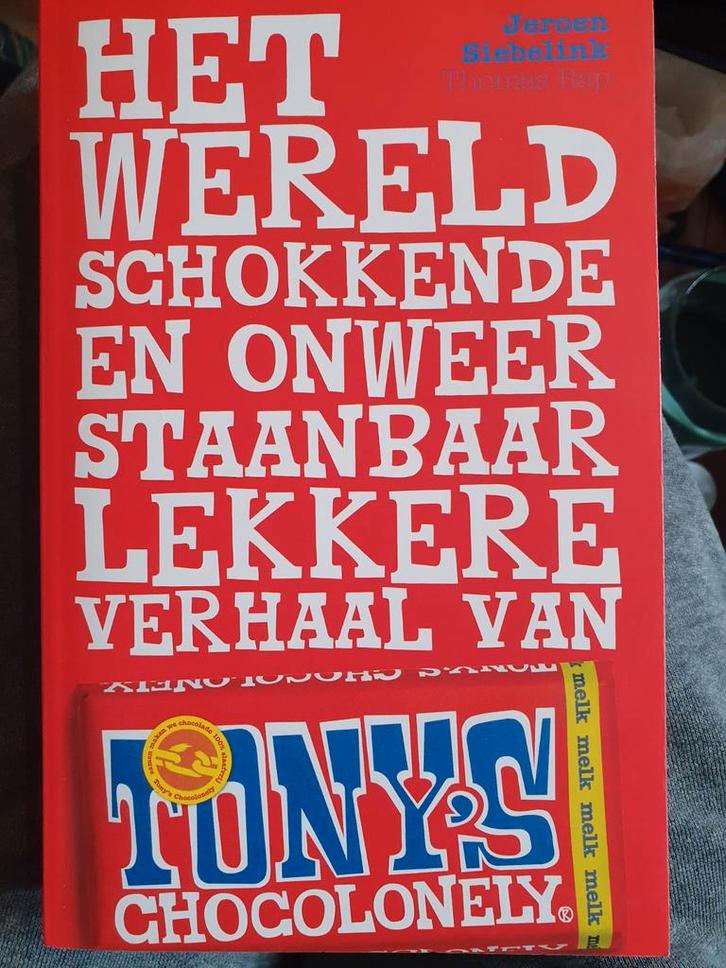 Het Wereld Schokkende Verhaal van Tony's Chocolonely, Boeken, Biografieën, Gelezen, Overige, Ophalen of Verzenden