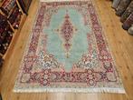 Vintage handgeknoopt perzisch tapijt kirman 307x187