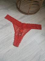 Nieuwe elegante rode string met kant / xl / hema, Hema, Ophalen of Verzenden, Rood, String