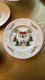 ⭐️ Taartbordjes 3 x Wedgwood Windsor Christmas met wit huis, Huis en Inrichting, Keuken | Servies, Nieuw, Ophalen of Verzenden