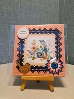 Kaartje verjaardag vogel met fototoestel en bloemen, Ophalen of Verzenden, Nieuw, Overige thema's