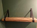 Wandkapstok Gijs - zwart/naturel - 30x80x18 cm, Zo goed als nieuw, Minder dan 100 cm, Metaal, Ophalen