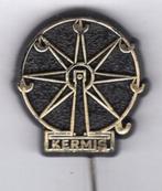 Kermis reuzenrad goud op zwart plastic speldje ( W_233 ), Verzamelen, Speldjes, Pins en Buttons, Verzenden, Nieuw, Stad of Land