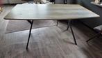 Hele mooie stoere eettafel met zwarte kruispoten, 160x200, Ophalen, 150 tot 200 cm, Zo goed als nieuw, Vijf personen of meer