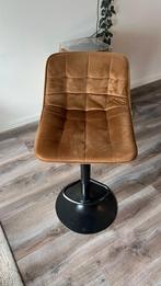 Verstelbare barkrukken velvet, Huis en Inrichting, Barkrukken, Ophalen, Zo goed als nieuw, 60 tot 90 cm