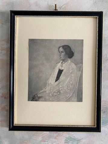 Oude  . Prent  .  Jan  . Toorop  .  1914 beschikbaar voor biedingen