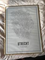 Wijck Poster Utrecht in prachtige gouden lijst, Ophalen, Zo goed als nieuw