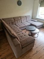 Grote luxe loungebank/hoekbank DUBAI - microvezel, Ophalen, Zo goed als nieuw, Overige materialen