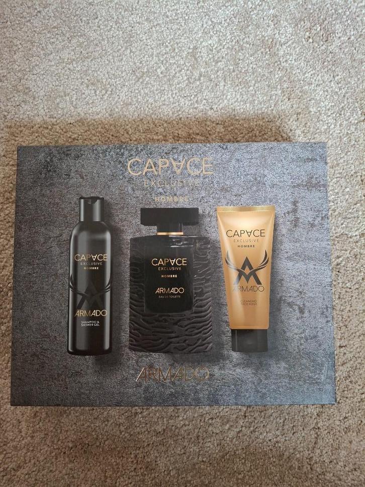 Nieuw heren geschenkset doos met eau de toillet Capace Armad, Sieraden, Tassen en Uiterlijk, Uiterlijk | Parfum, Nieuw, Ophalen of Verzenden