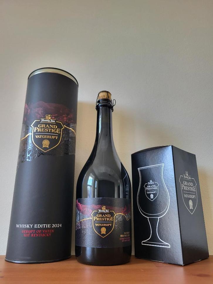 Hertog Jan - Vatgerijpt 2024 Whisky Kentucky bier + Glas, Verzamelen, Biermerken, Nieuw, Flesje(s), Hertog Jan, Ophalen of Verzenden