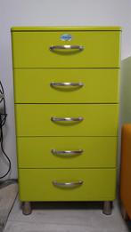 Malibu lime groen kast set, hout, Ophalen, 5 laden of meer, 100 tot 150 cm, Vintage