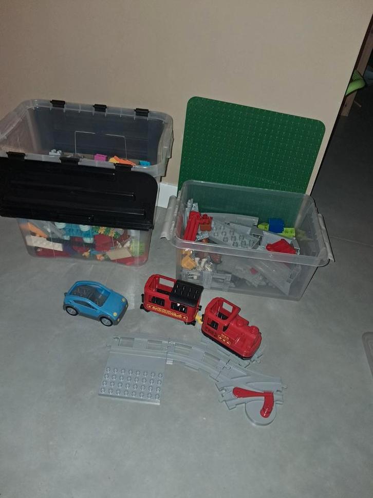 Duplo Trein, Blokken & Auto en  bussen - Veel Speelplezier!, Kinderen en Baby's, Speelgoed | Duplo en Lego, Gebruikt, Duplo, Losse stenen