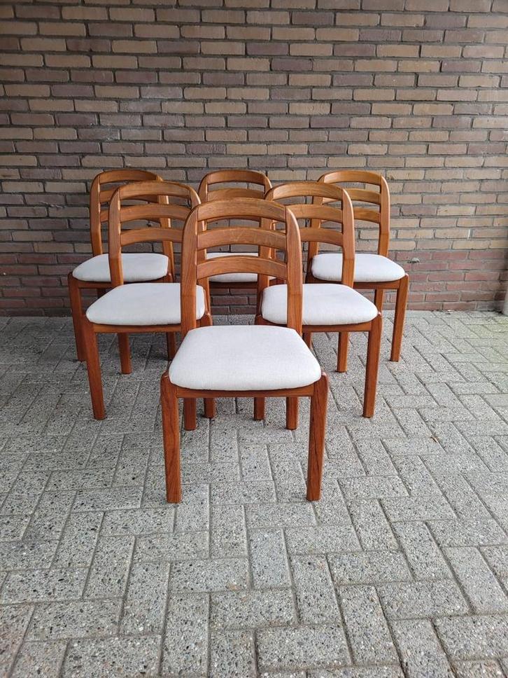 50% korting - totale leegverkoop Vintage & Design - Dyrlund, Huis en Inrichting, Stoelen, Zo goed als nieuw, Vijf, Zes of meer stoelen