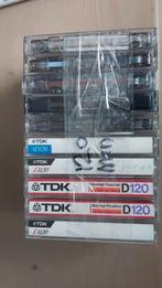 Cassettebandjes 120 minuten 10 stuks TDK en diversen, Cd's en Dvd's, Cassettebandjes, Gebruikt, 2 t/m 25 bandjes, Overige genres